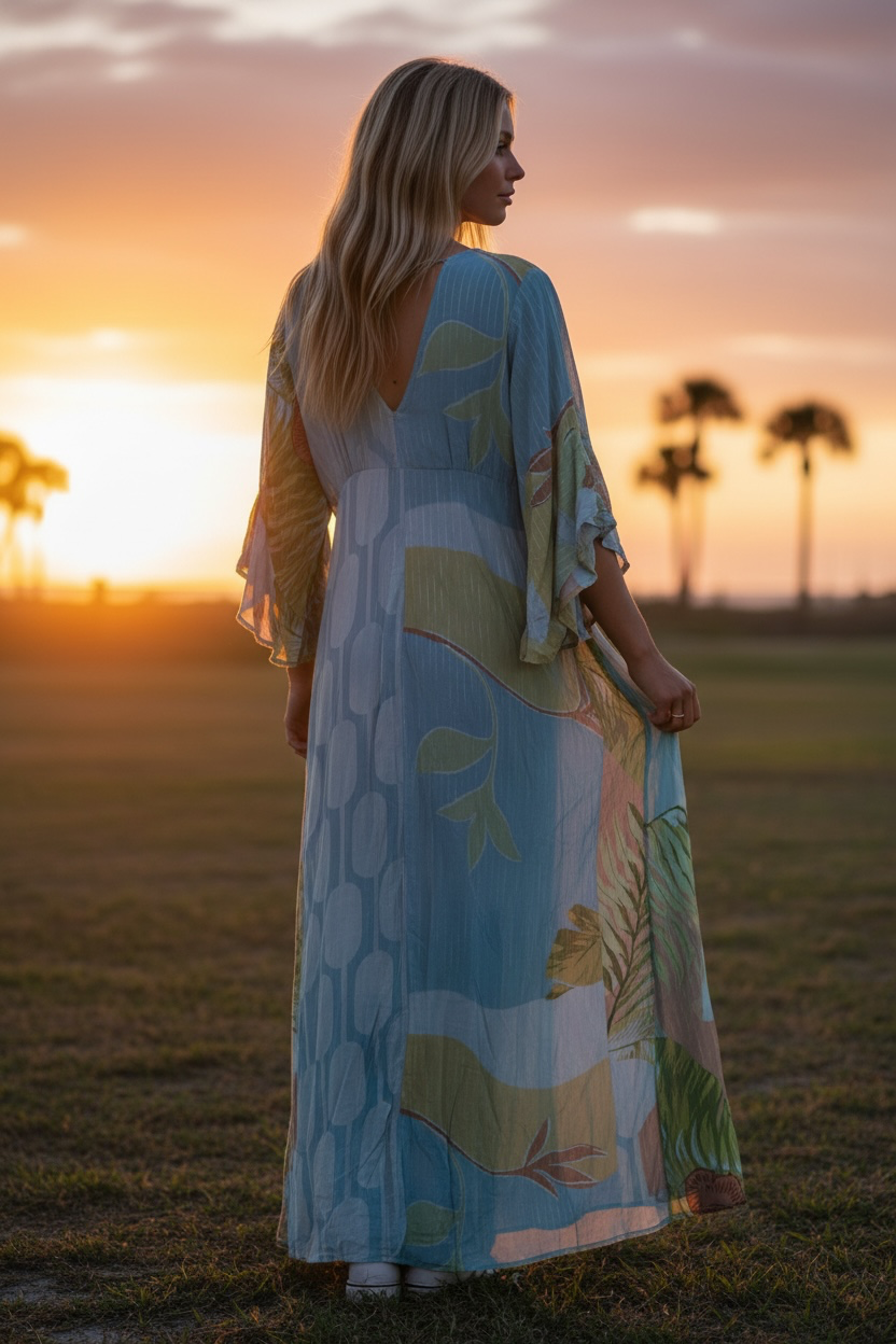Sunset Dress Blue Lagoon