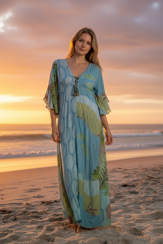 Sunset Dress Blue Lagoon