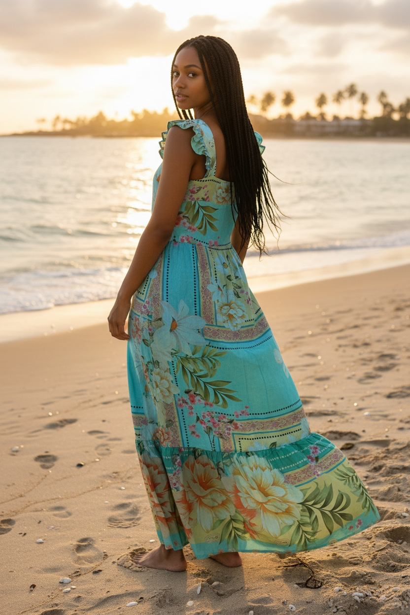 Haleiwa Dress Flowers