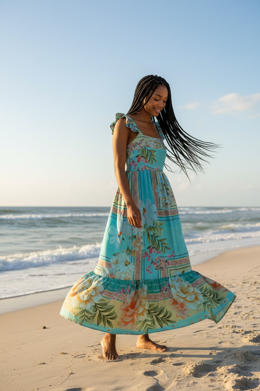 Haleiwa Dress Flowers