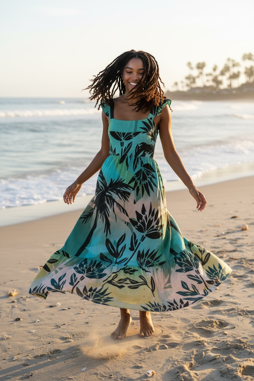Haleiwa Dress Foliage