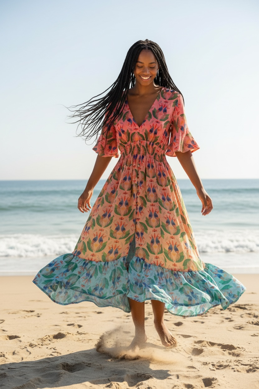 Anini Dress Papaya