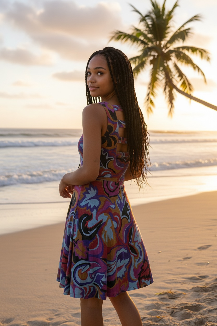 Lihue Mini Dress Bold