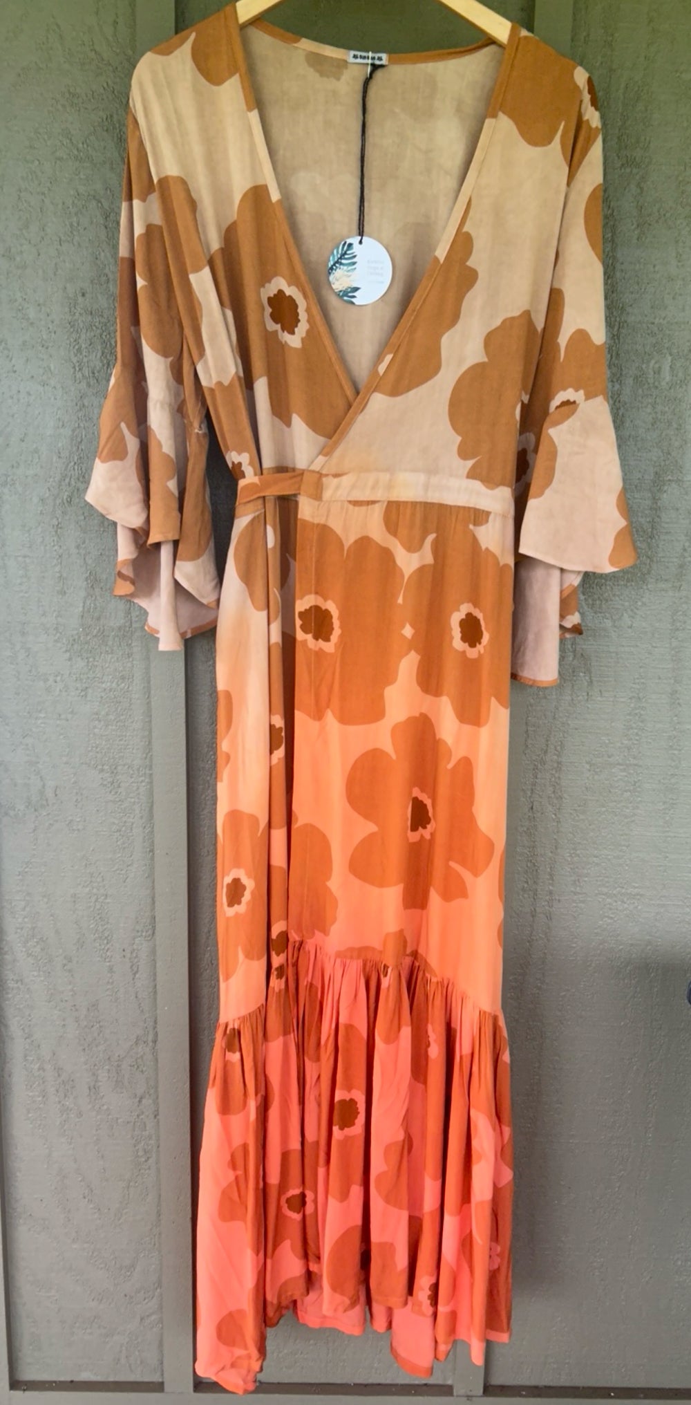 Poipu Maxi Dress - Floral Beige