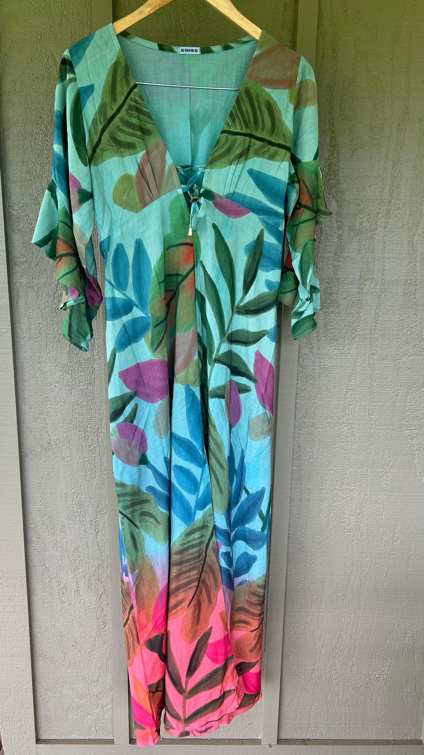 Sunset Dress Jungle Blue