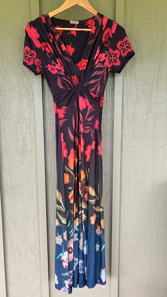 Waikiki Maxi Dress Black Floral