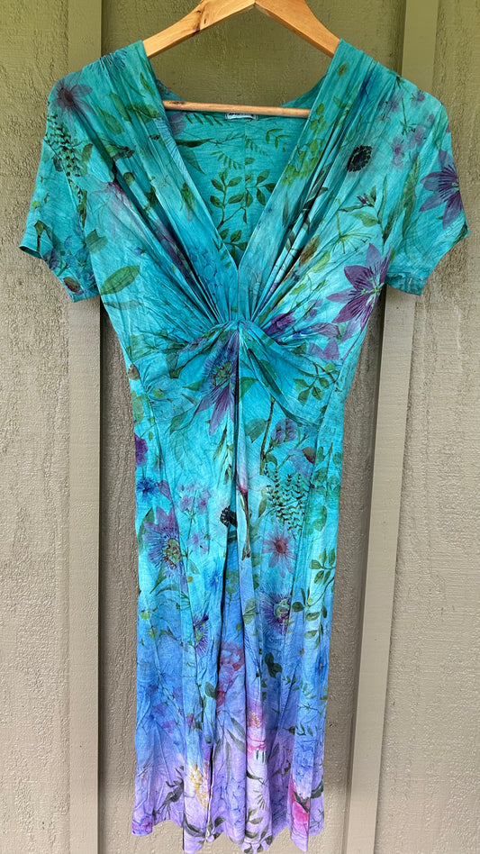 Waikiki Mini Dress Blue Garden
